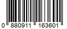 Barcode 0880911163601