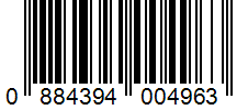 Barcode 0884394004963