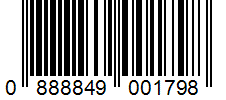 Barcode 0888849001798