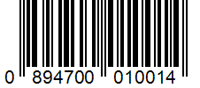 Barcode 0894700010014