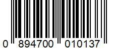 Barcode 0894700010137