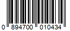 Barcode 0894700010434