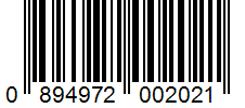 Barcode 0894972002021