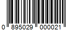Barcode 0895029000021