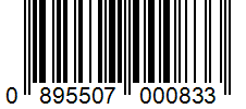 Barcode 0895507000833