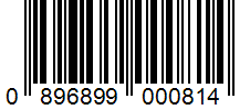 Barcode 0896899000814