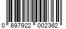 Barcode 0897922002362