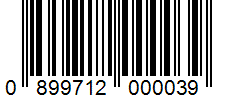 Barcode 0899712000039