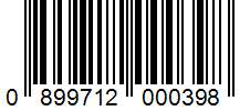 Barcode 0899712000398