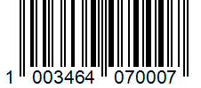 Barcode 1003464070007
