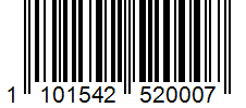 Barcode 1101542520007