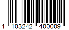 Barcode 1103242400009