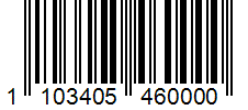 Barcode 1103405460000