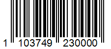 Barcode 1103749230000