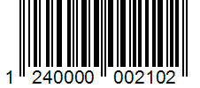 Barcode 1240000002102