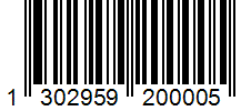 Barcode 1302959200005