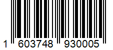Barcode 1603748930005