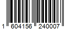 Barcode 1604156240007