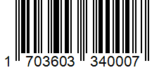 Barcode 1703603340007