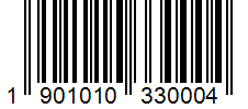 Barcode 1901010330004