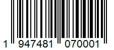 Barcode 1947481070001