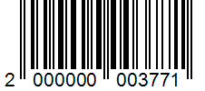 Barcode 2000000003771