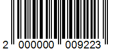 Barcode 2000000009223