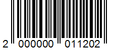 Barcode 2000000011202
