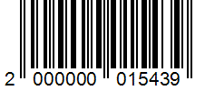 Barcode 2000000015439