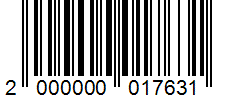 Barcode 2000000017631