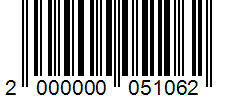 Barcode 2000000051062