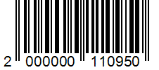 Barcode 2000000110950