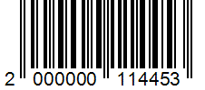 Barcode 2000000114453