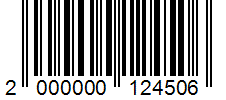 Barcode 2000000124506
