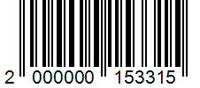 Barcode 2000000153315