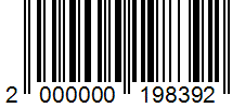 Barcode 2000000198392