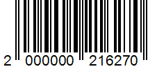 Barcode 2000000216270