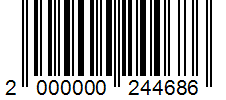 Barcode 2000000244686