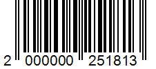 Barcode 2000000251813
