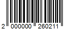 Barcode 2000000260211