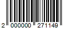 Barcode 2000000271149