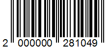 Barcode 2000000281049