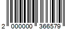 Barcode 2000000366579