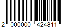 Barcode 2000000424811