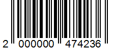 Barcode 2000000474236
