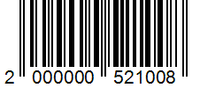 Barcode 2000000521008