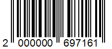 Barcode 2000000697161