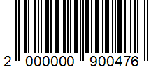 Barcode 2000000900476