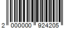 Barcode 2000000924205