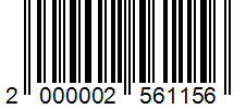 Barcode 2000002561156